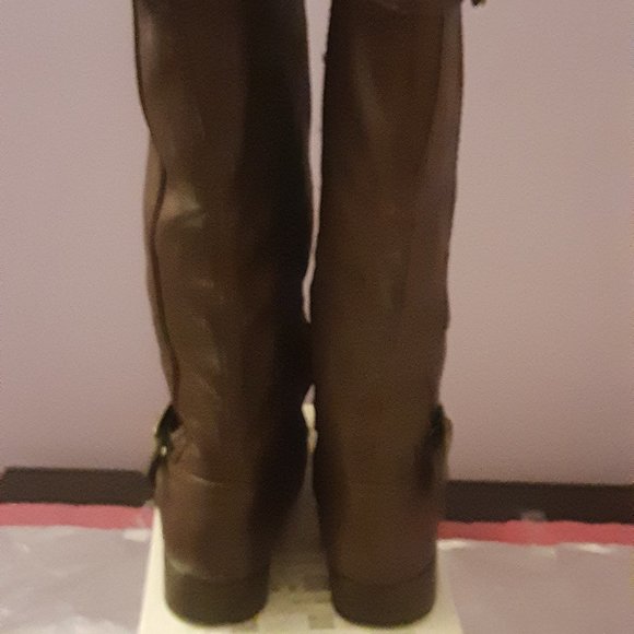 Call It Spring Leather Knee High Boots - Picture 5 of 8